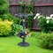 Solar Bird Bath with Lotus Leaf Bowl, Planter and Weatherproof Lamp